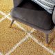 Modern Gold Shaggy Living Rug
